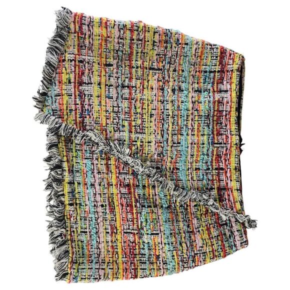 Forever 21 Asymmetrical Blue Red Mini Skirt - Picture 5 of 7